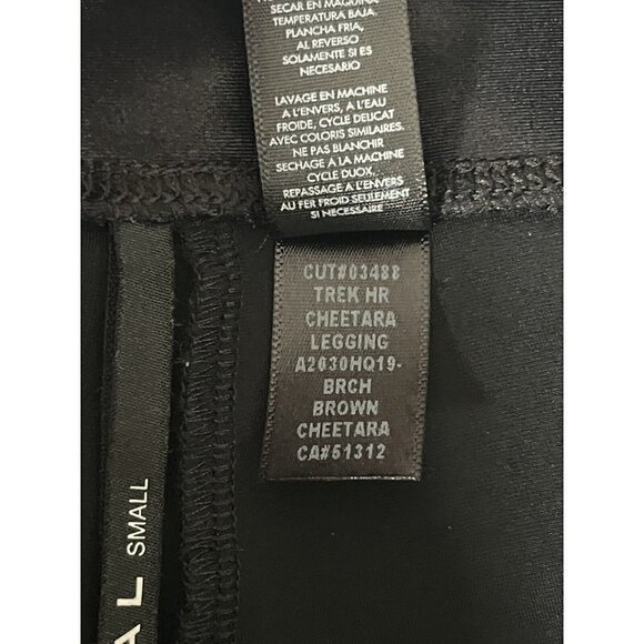 Koral Trek High Rise Cheetara Print Black Leggings Women's Size Small - Picture 7 of 10